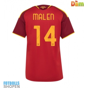 Billiga AS Roma Donyell Malen #14 Hemmatröja Dam 2026-27 Kortärmad